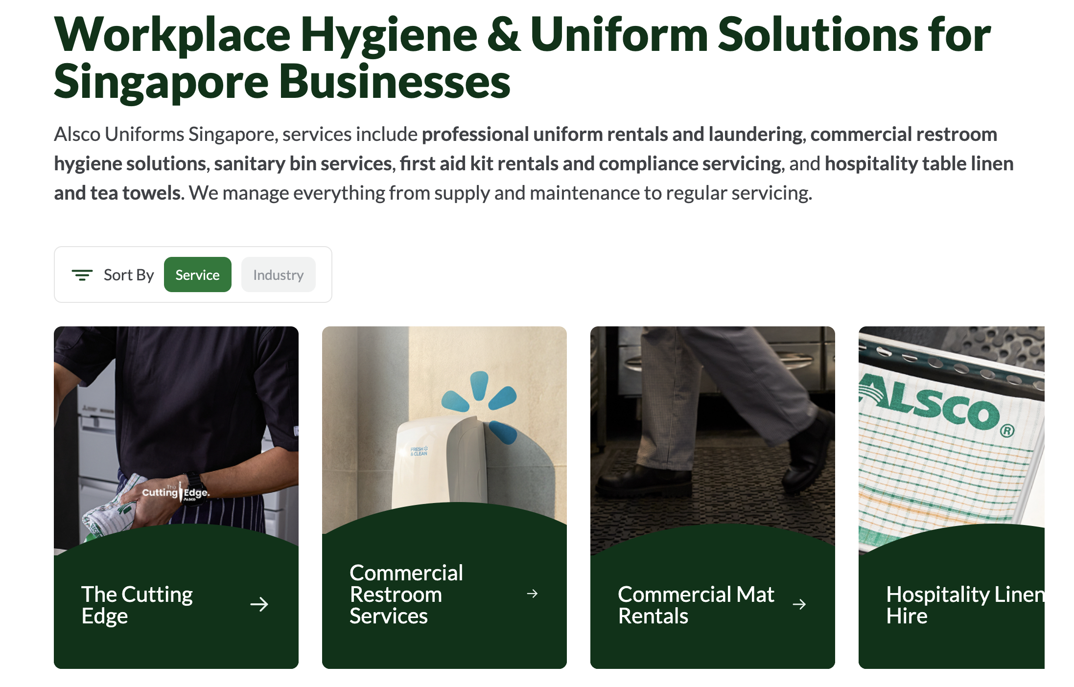 Alsco Website Desktop Preview 2