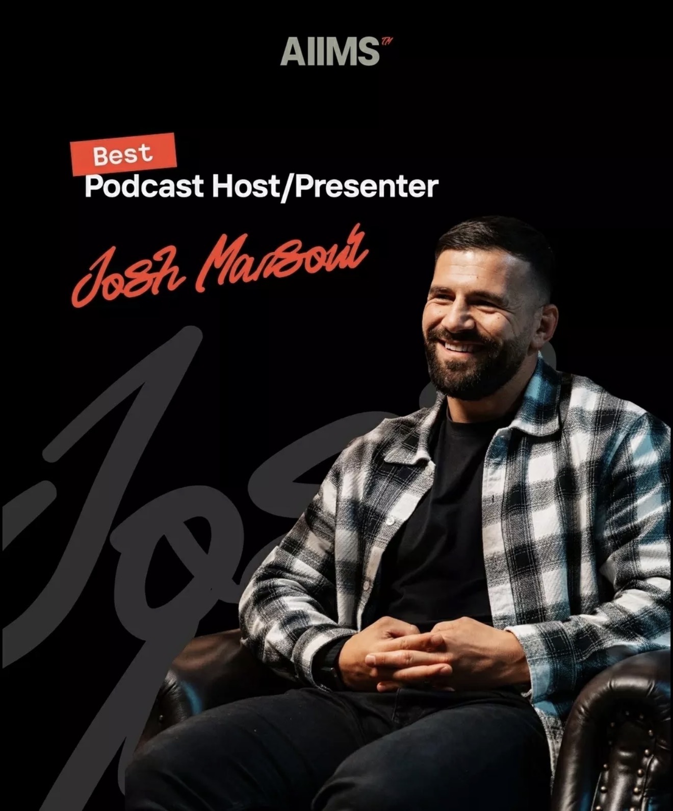 Josh Mansour Best Podcast Host Presenter AIIMS Creator Hub