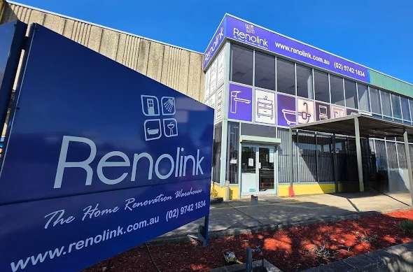 Renolink bathroom and renovation supplies showroom in Sydney