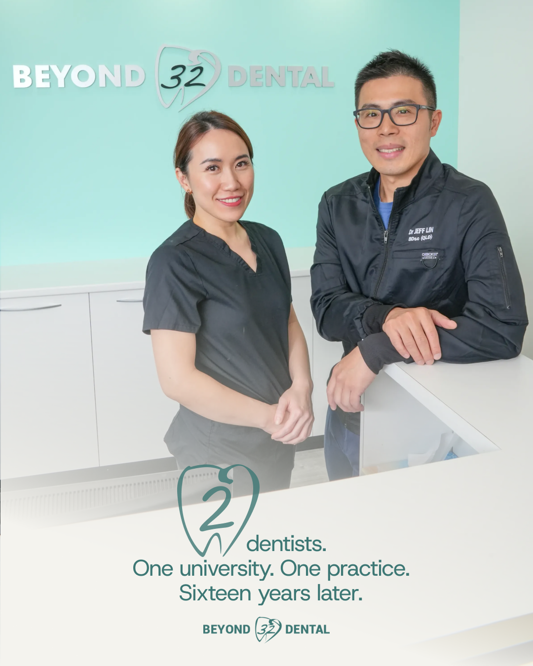 Beyond 32 — Dr Jeff and Dr Jen founders