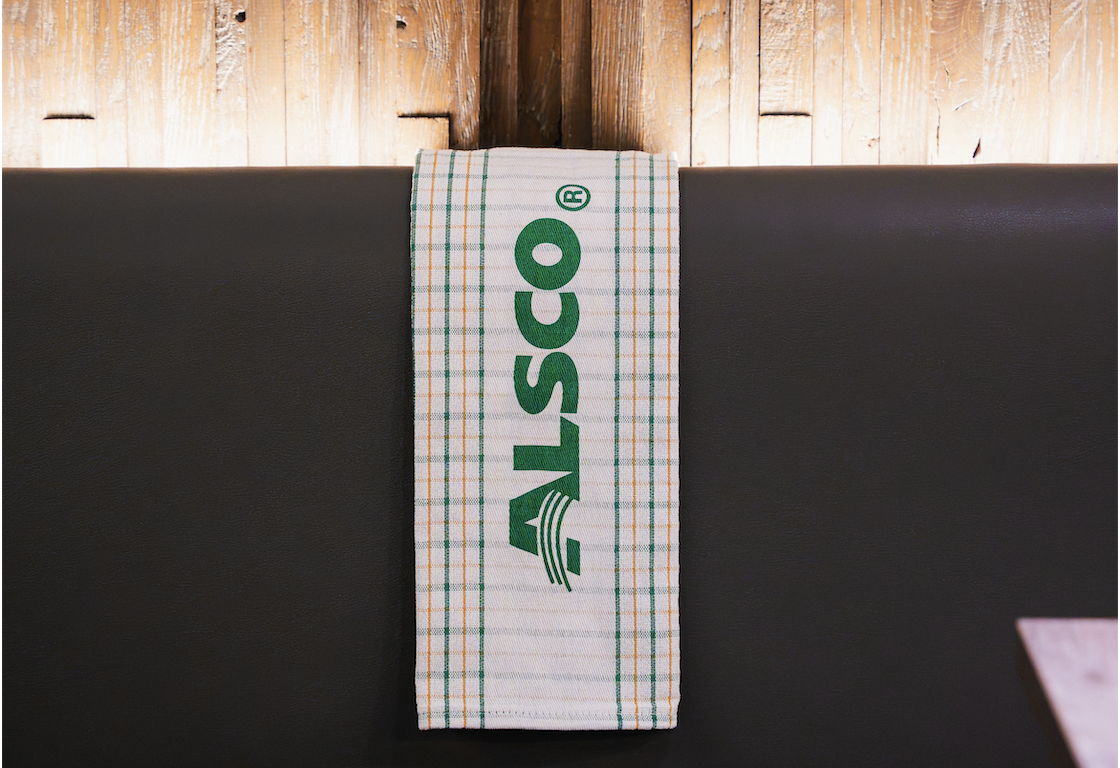 Alsco branded hospitality linen presented in a New Zealand venue
