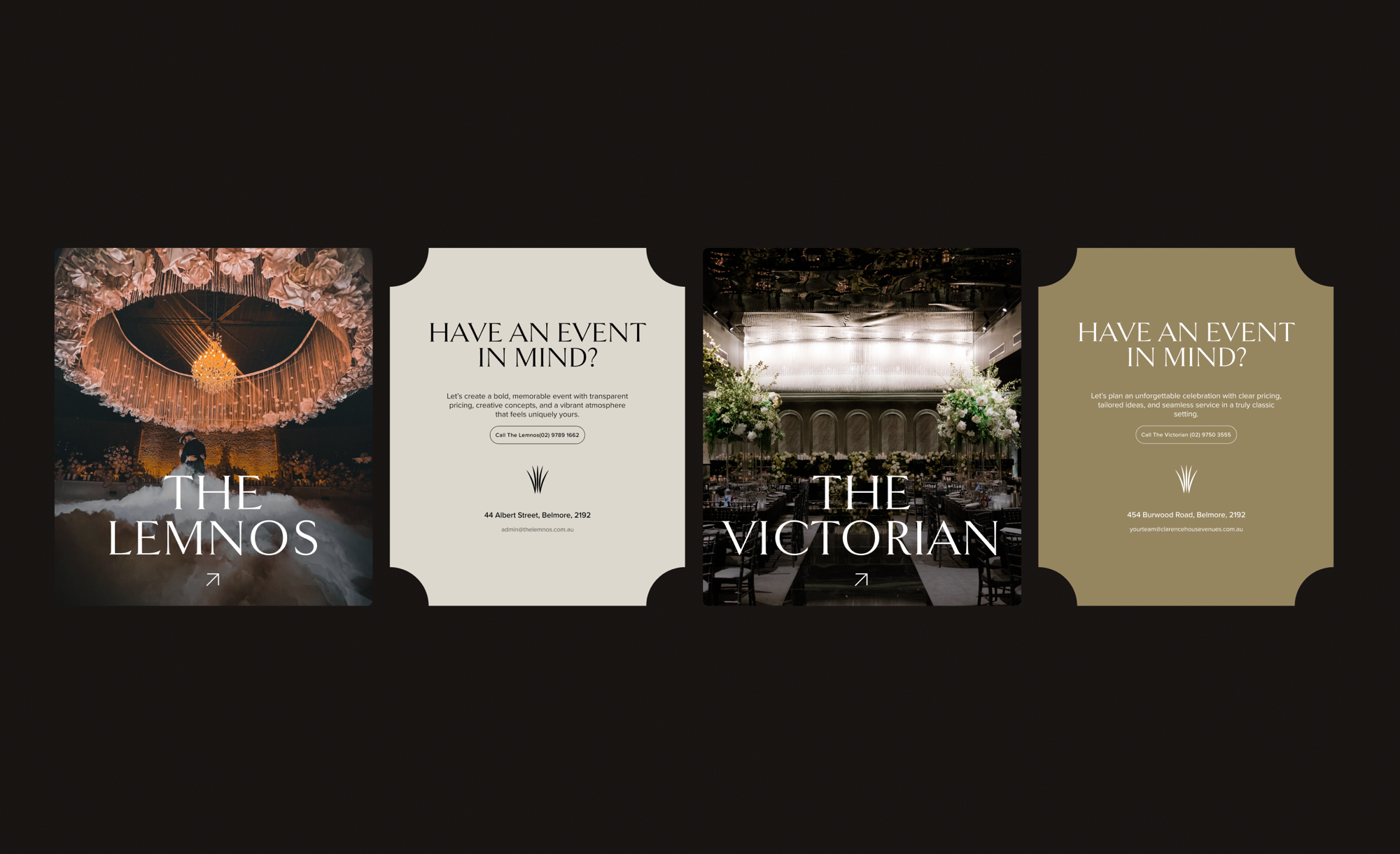 Clarence House premier Sydney wedding venues website redesign