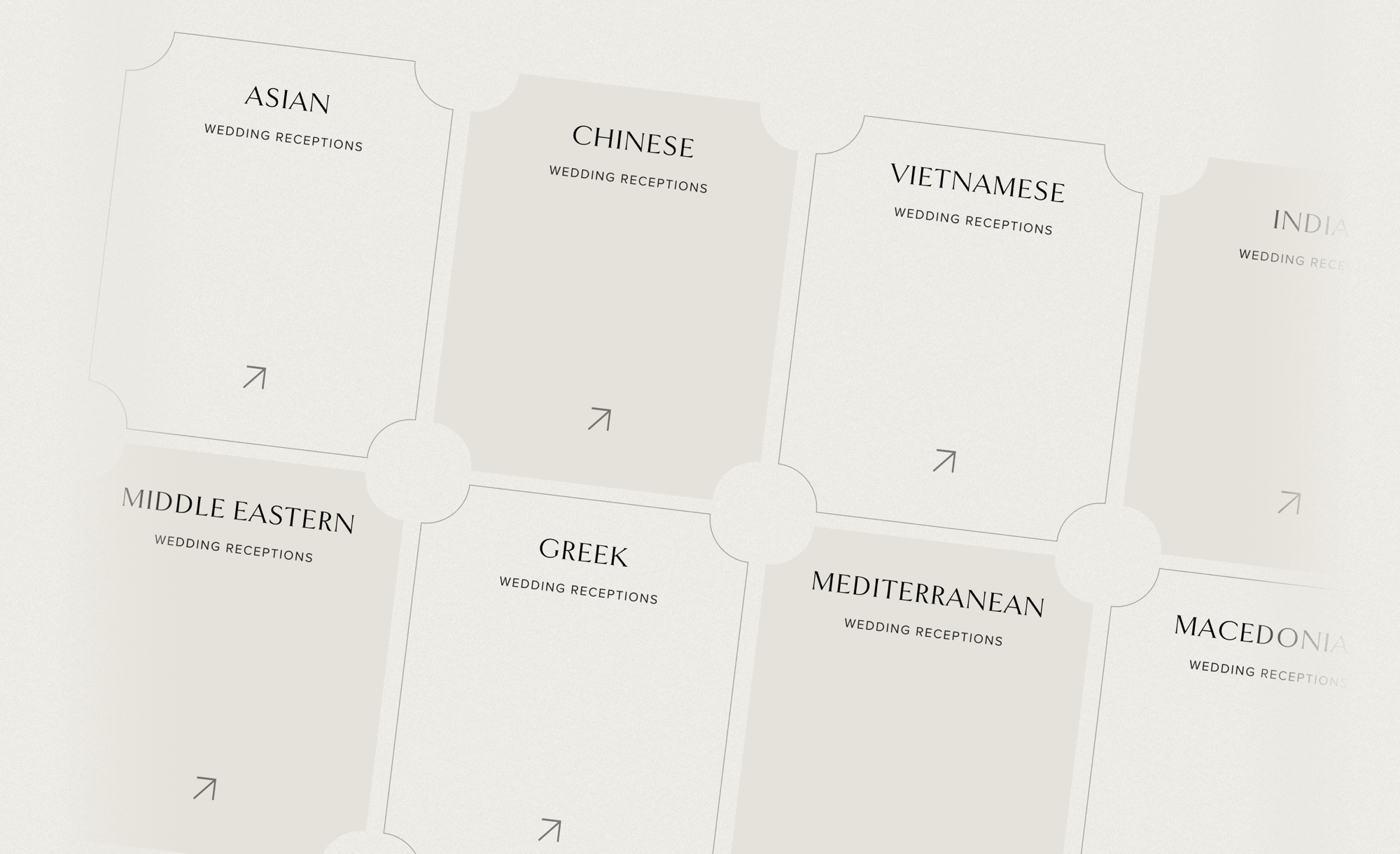 Clarence House horizontal menu experience