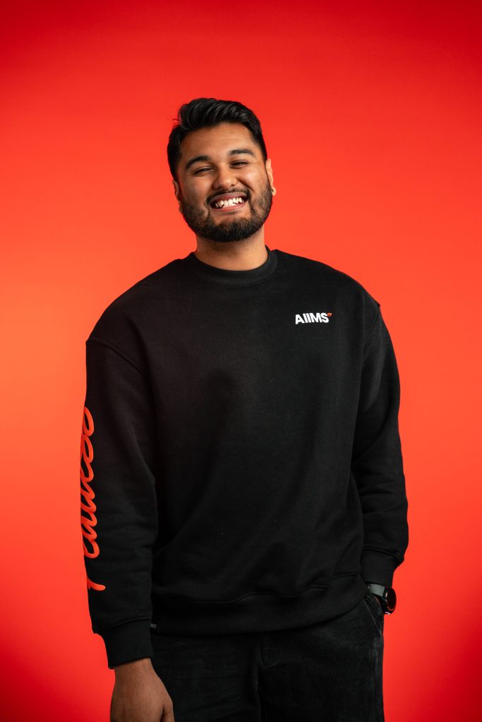 Raynal Sharma, presenter of the AI search video