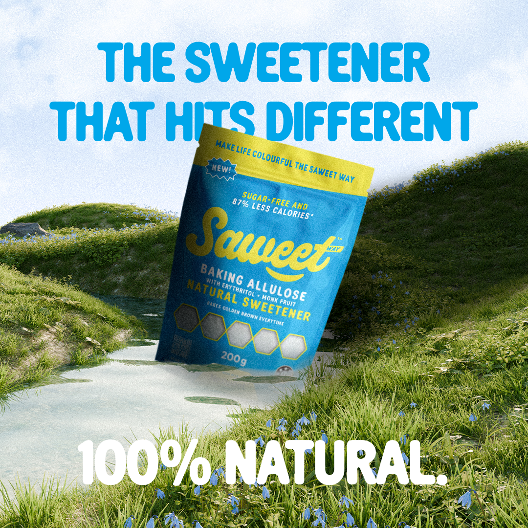Saweet Way baking allulose social graphic
