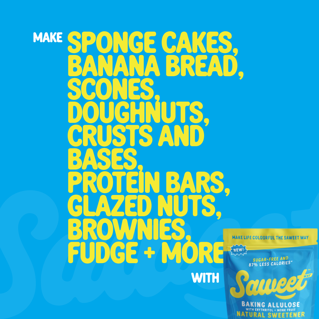 Saweet Way baking allulose use-case graphic