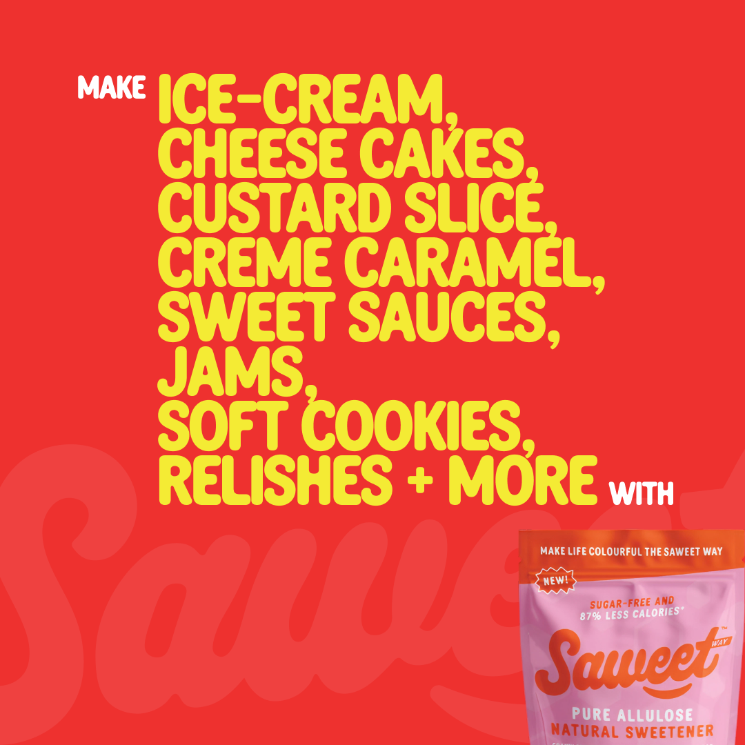 Saweet Way Baking Allulose Granules campaign artwork five