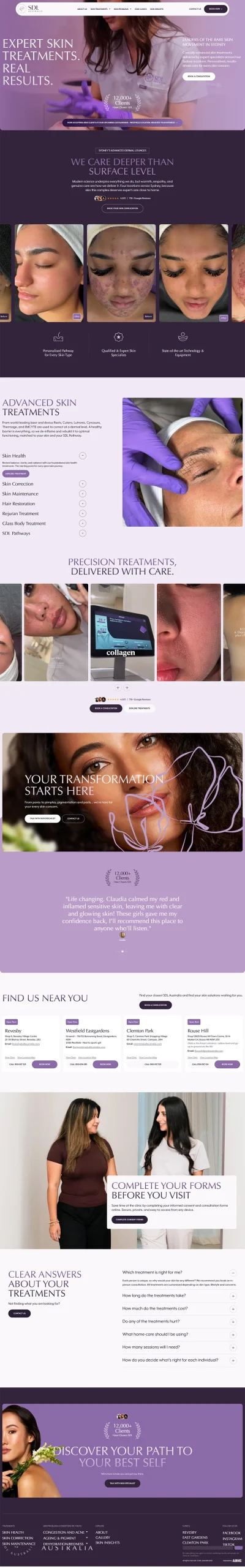 SDL Australia website mockup