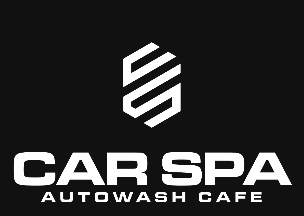 Car Spa Autowash Cafe Modern Chrome logo with a geometric C and S brandmark